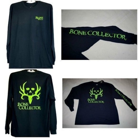Skull n Bone Collector Long Sleeve Tee Shirt - Picture 1 of 1